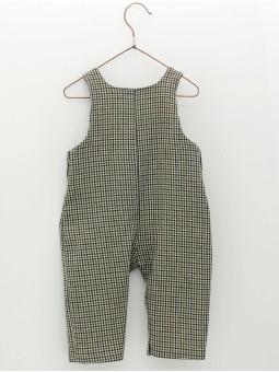 Plaid dungarees