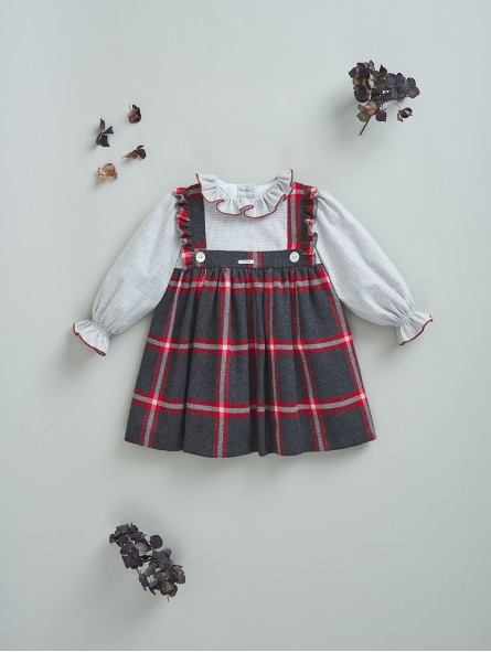 Vestido bebé nena cadros