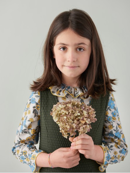 Sweatshirt fabric dungarees