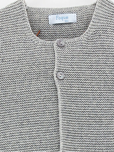 Garter stitch jacket