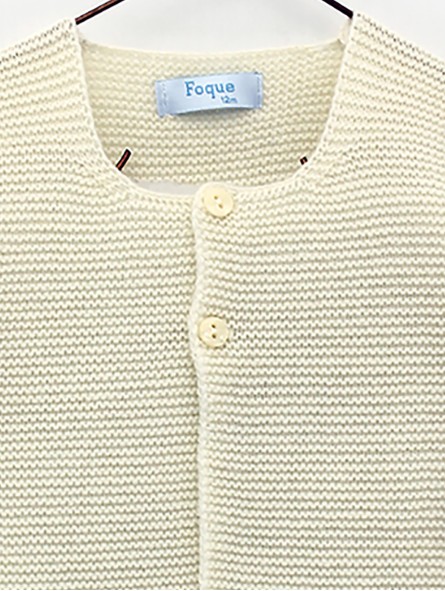 Garter stitch jacket