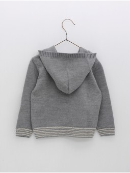 Camisola capucha com desenho ardilla