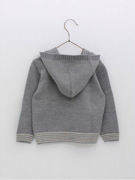 Camisola capucha com desenho ardilla