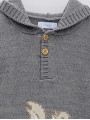 Camisola capucha com desenho ardilla