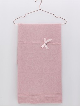 Shawl with bow