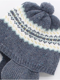 Gorro bufanda com greca