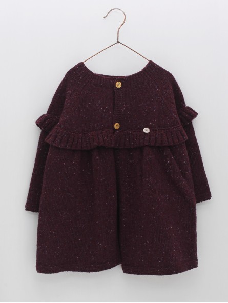 Knit coat for baby girl