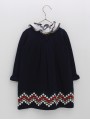Vestido de ponto com greca