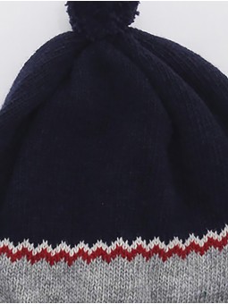 Gorro com greca e pompón