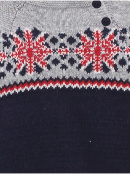 Boy’s jumper with fretwork