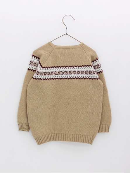 Boy’s jumper with fretwork