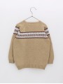 Boy’s jumper with fretwork