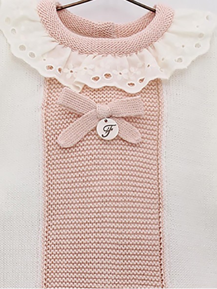 Conjunto menina de ponto bicolor