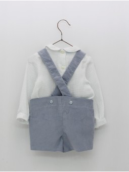 Camisa bambula y pantalón tirantes
