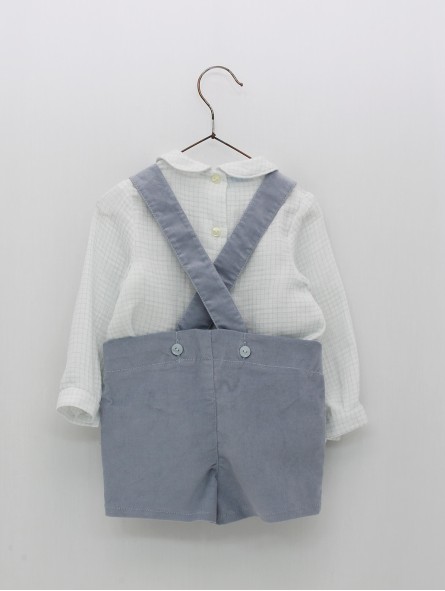 Camisa bambula e pantalón tirantes