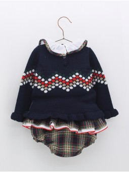 Conjunto menina Tartán