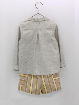 Conjunto pantalón e camisa estrellitas