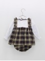 Tartan bloomer set