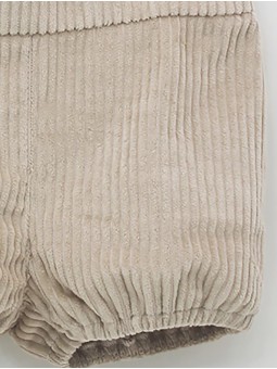 Pantalón com borrachas de pana