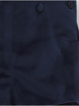 Pantalón curto com tirantes terciopelo
