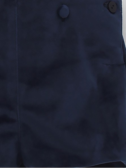 Pantalón curto com tirantes terciopelo