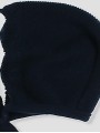 Knitted bonnet with wave