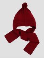Gorro bufanda con pompón