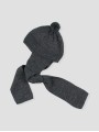 Gorro bufanda com pompón