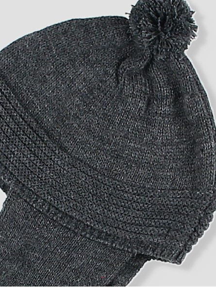 Gorro bufanda com pompón
