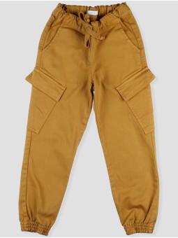 Calça longa jogger cargo