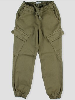 Calça longa jogger cargo