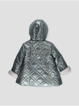 A-line quilted coat