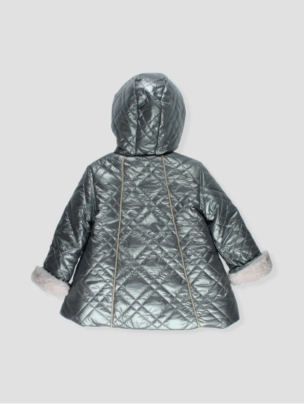 A-line quilted coat