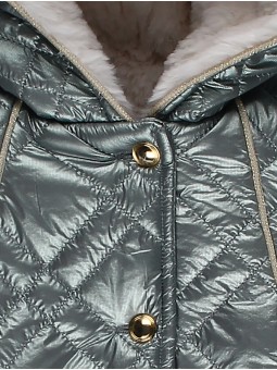 A-line quilted coat