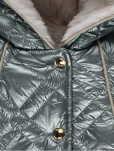 A-line quilted coat