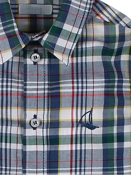Camisa cuadro multicolor