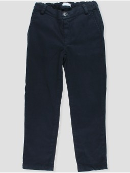 Long basic canvas trousers