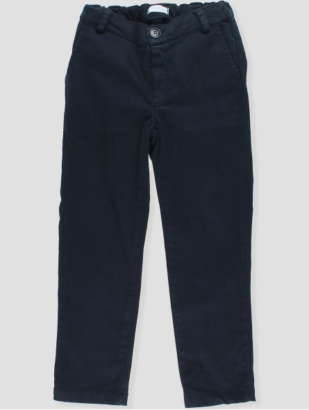 Long basic canvas trousers