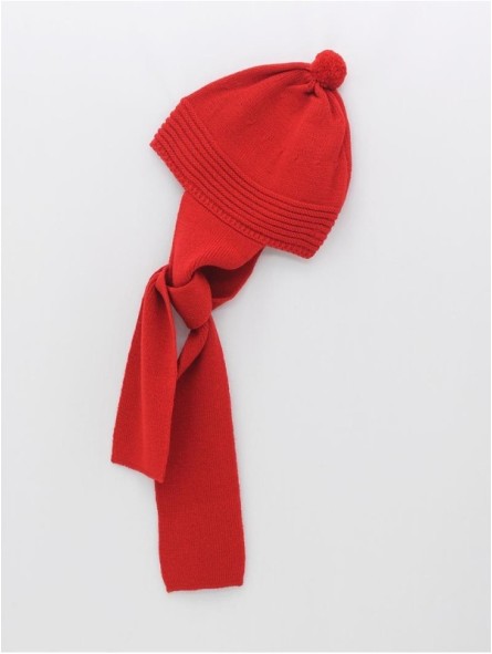 Gorro bufanda com pompón
