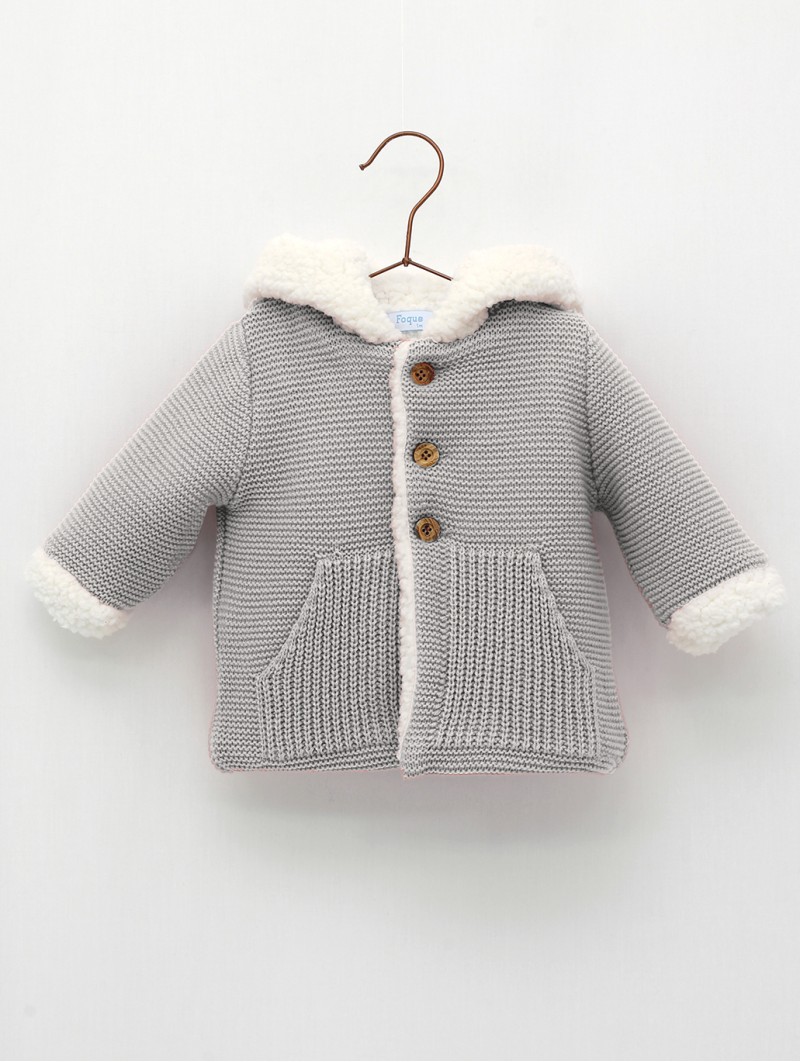 Baby duffle coat with hood