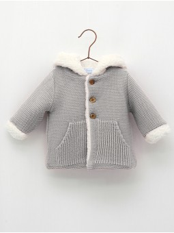 Baby duffle coat with hood