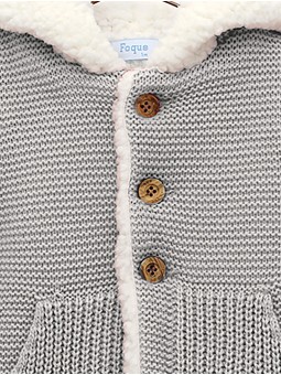 Baby duffle coat with hood