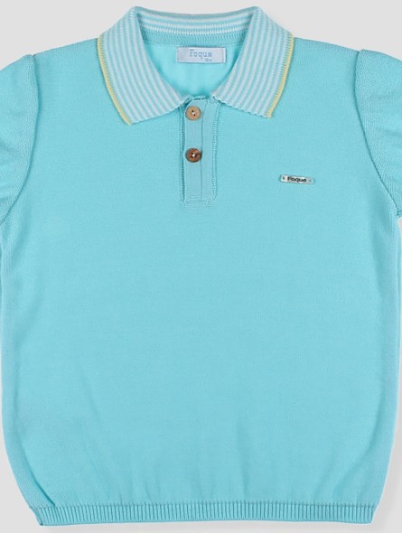 Saint Tropez Knitted polo-shirt