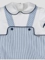 Baby Boy Romper with Dungaree Effect