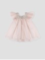 Vestido de tul para niña color azulina o rosa