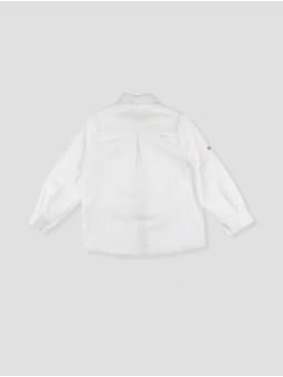 Camisa lino pespuntes