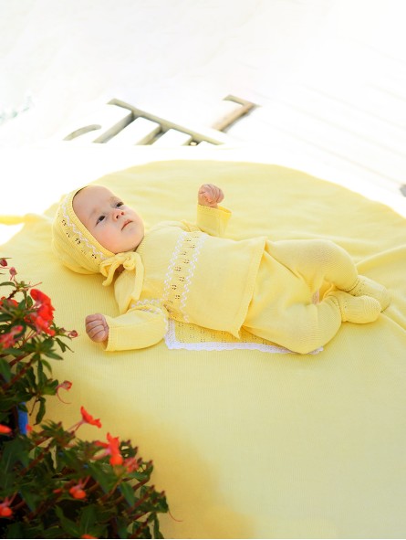 Campiña Inglesa baby bonnet
