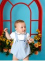 Baby Boy Romper with Dungaree Effect