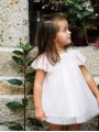 Vestido de tul para niña color azulina o rosa