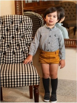 Calça cuequinha tecido jeans
